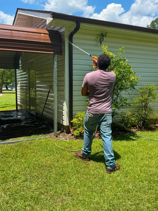 Working the shady side — Ray-Nor-Shine Pro Wash job photo