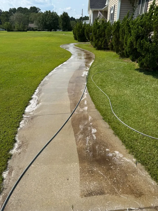 The clean line doesn't lie — Ray-Nor-Shine Pro Wash job photo